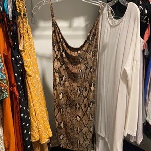 Snake Print Dress